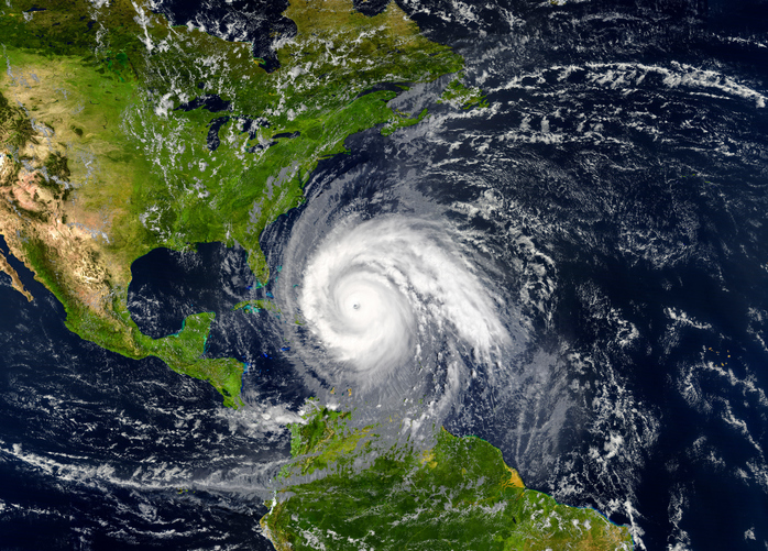 A massive hurricane heads for Florida after laying waste to the Carribbean.