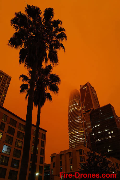 When the sky turned orange.