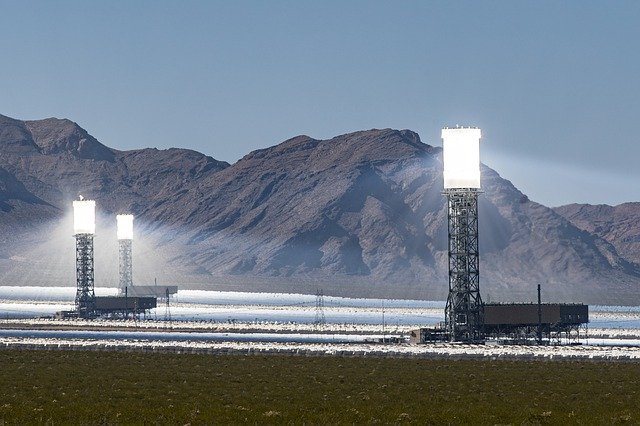 High efficient solar towers in Spain.