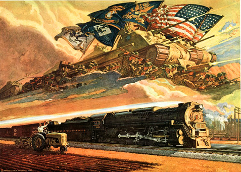 Locomotives helped win WWII.