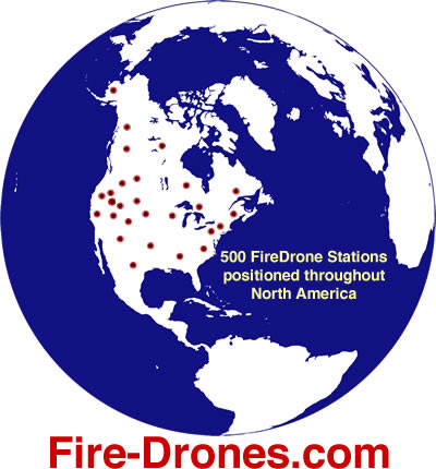 FireDrone Stations will be positioned where most needed.