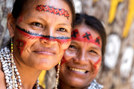 Indigenous Amazon people.