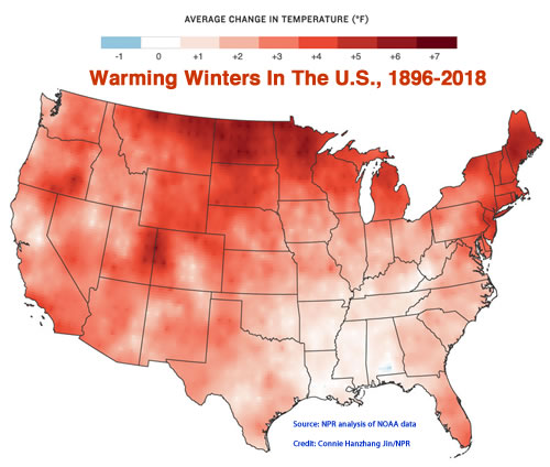 Warming Winters in the US.