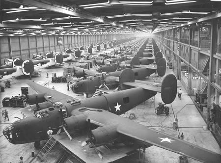 WWII production line.